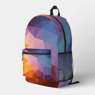 Abstrakte asymmetrische Formen Bedruckter Rucksack