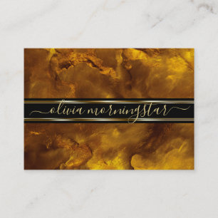 Abstrakte atemberaubende Bronze-Gold-Aquarellmaler Visitenkarte