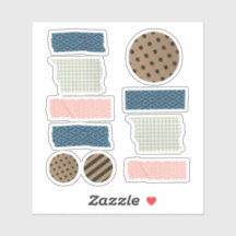 Abstrakte Aufkleber für das Tape-Scrapbooking