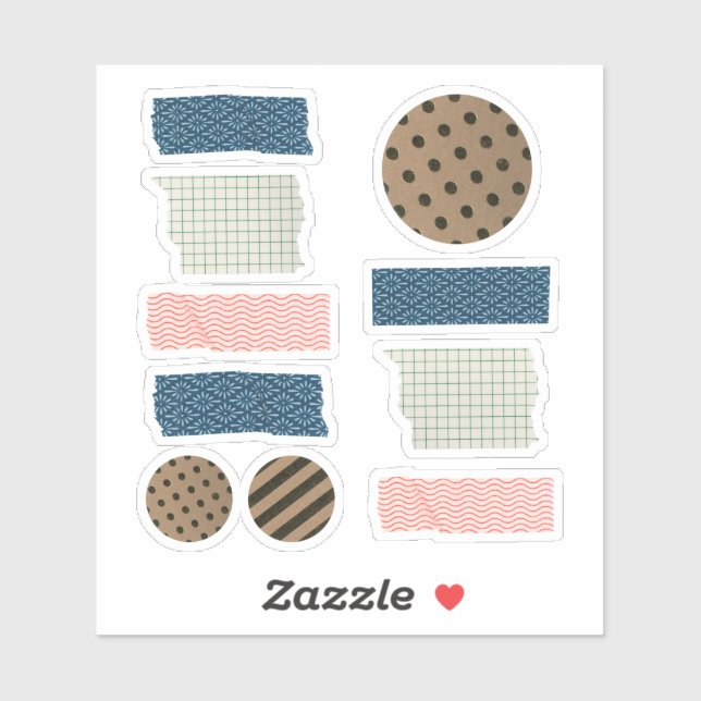 Abstrakte Aufkleber für das Tape-Scrapbooking (Blatt)