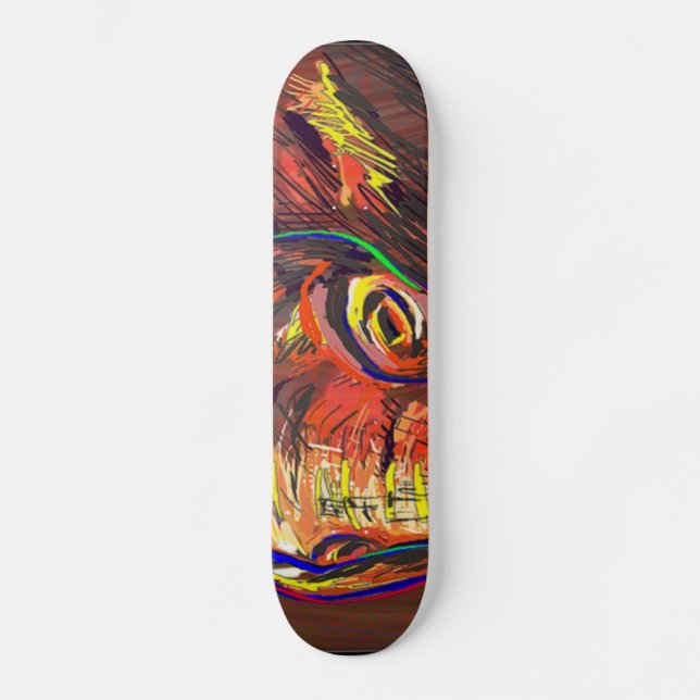 Abstrakte Augen Skateboard (Vorderseite)