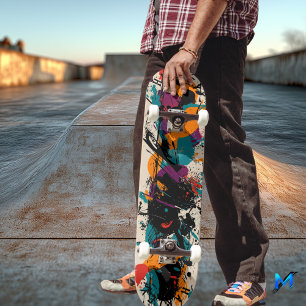 Abstrakte Ausdruckskraft-Skateboard - Bold Splash Skateboard