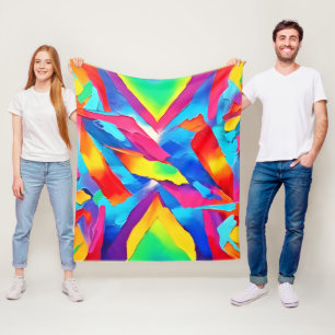 Abstrakte Ausdruckskunst Fleecedecke
