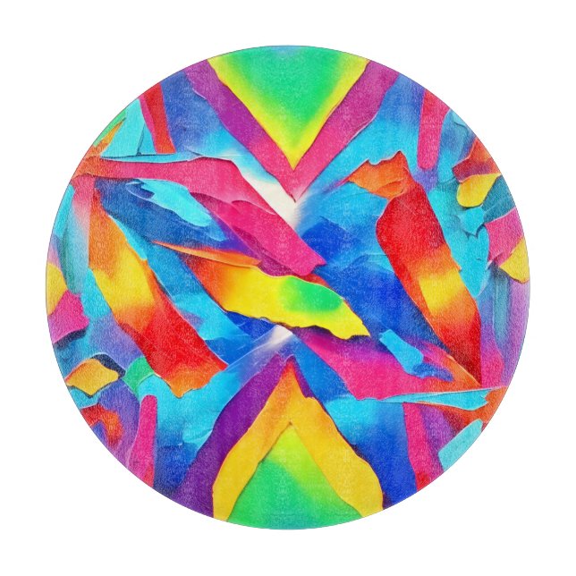 Abstrakte Ausdruckskunst Schneidebrett (Vorderseite)