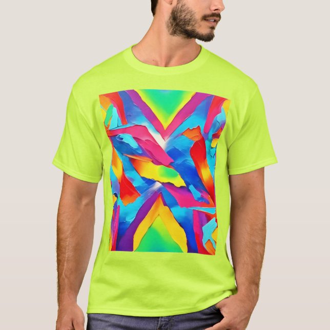 Abstrakte Ausdruckskunst T-Shirt (Vorderseite)