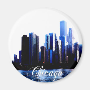Abstrakte Auswirkungen von Downtown Chicago Magnet