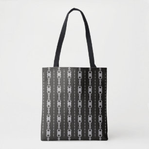 Abstrakte aztec-Herzstruktur Tasche