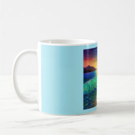 Abstrakte Azure Seascape Kaffeetasse