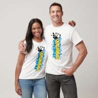 Abstrakte Bahamas-Flagge, bahamianische Farben, T