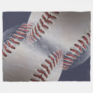 Abstrakte Baseball (blauer Hintergrund) Fleecedecke