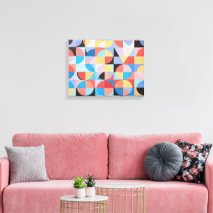 Abstrakte Bauhaus Geometrie Leinwanddruck