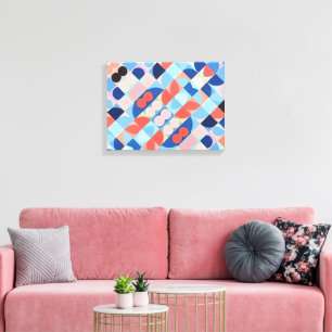 Abstrakte Bauhaus Geometrie Leinwanddruck
