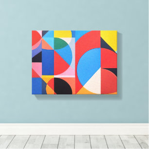 Abstrakte Bauhaus Geometrie Leinwanddruck