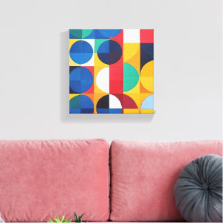 Abstrakte Bauhaus Geometrie Leinwanddruck