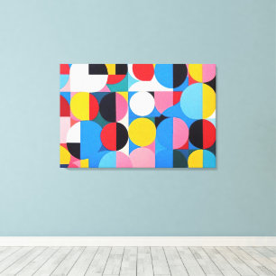 Abstrakte Bauhaus Geometrie Leinwanddruck