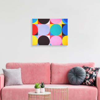 Abstrakte Bauhaus Geometrie Leinwanddruck