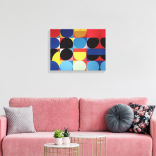 Abstrakte Bauhaus Geometrie Leinwanddruck
