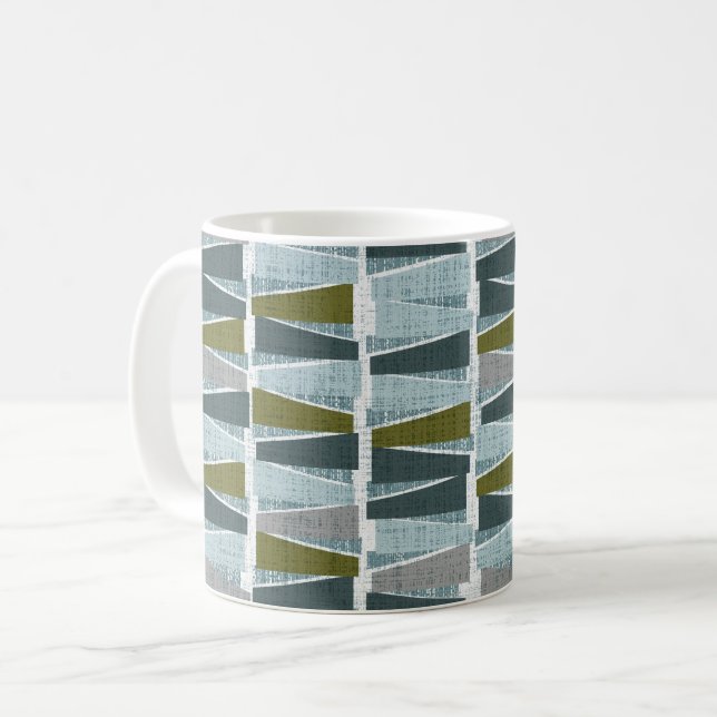 Abstrakte Bäume Kaffeetasse (Vorderseite Links)