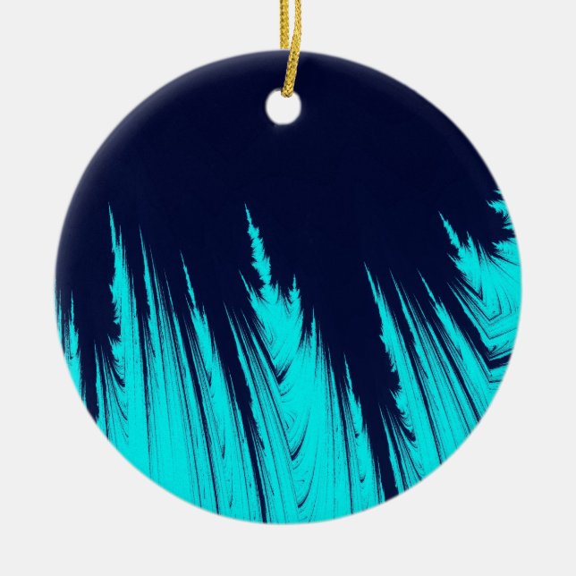 ABSTRAKTE BÄUME KERAMIK ORNAMENT (Vorne)