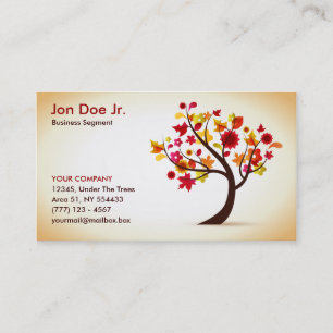 Abstrakte Baumgeschäftskarte Visitenkarte