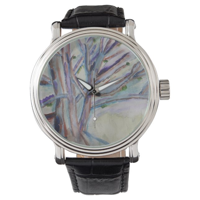 Abstrakte Baumüberwachung Armbanduhr (Vorderseite)