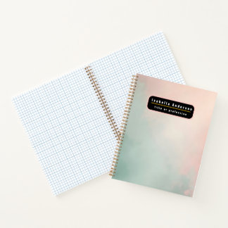 Abstrakte Beliebte Blush Pink Mint Kollektion Notizbuch