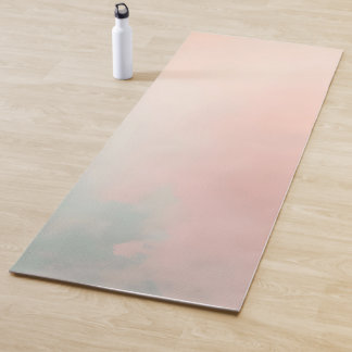 Abstrakte Beliebte Blush Pink Mint Kollektion Yogamatte