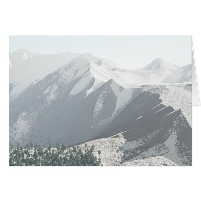 Abstrakte Berge - Karten (Vorderseite (Horizontal))