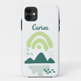 Abstrakte Bergsee-Szene Personalisiert Case-Mate iPhone Hülle
