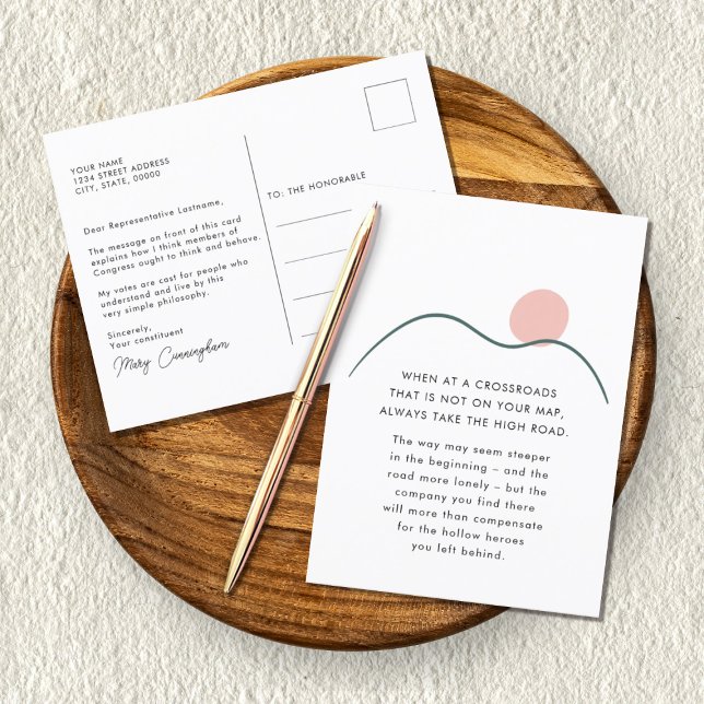 Abstrakte Bergsonne nimmt den hohen Preis ein Postkarte (Von Creator hochgeladen)