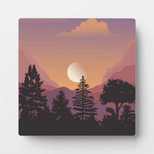Abstrakte Bergwelt Fotoplatte