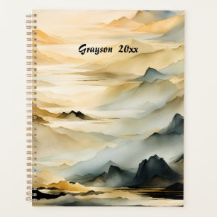 Abstrakte Bergwelt Planer