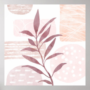 Abstrakte, beruhigende Formen Poster