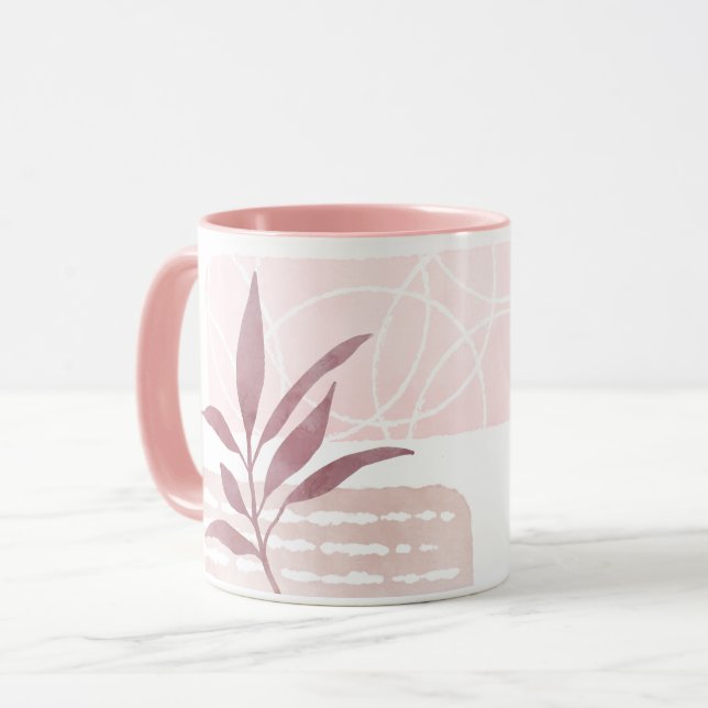 Abstrakte, beruhigende Formen Tasse (Vorderseite Links)