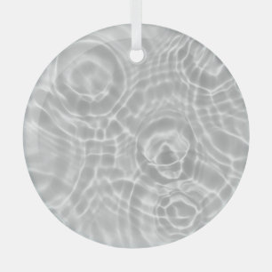 Abstrakte Beschaffenheit der Wasseroberfläche Ornament Aus Glas