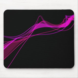 Abstrakte Bewegung rosa und violette wellige Linie Mousepad