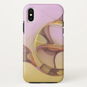 Abstrakte Bewegungen Moderne Pinke Goldene Fraktal Case-Mate iPhone Hülle