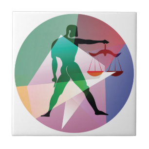 abstrakte Bibliothek Fliese