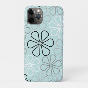 Abstrakte Big Blume Konturen BWG+Duck Egg Blue Case-Mate iPhone Hülle