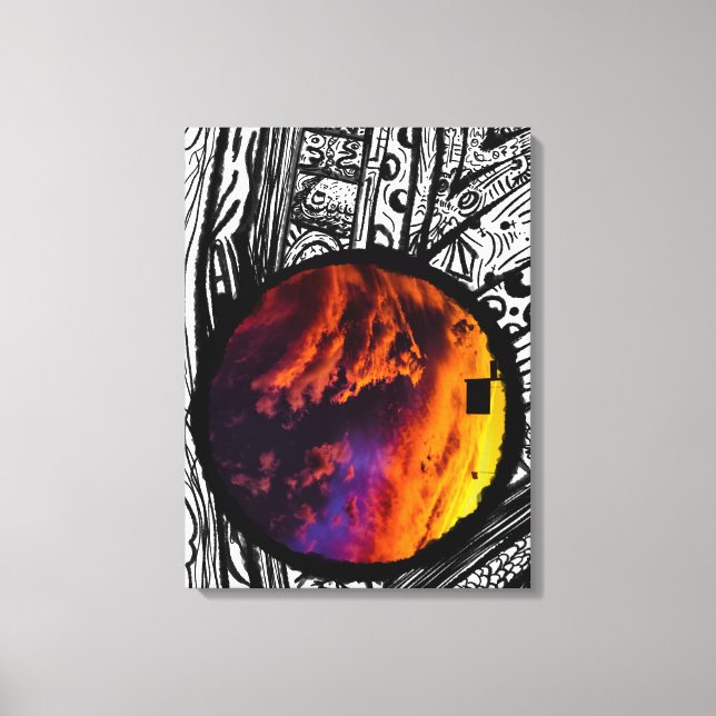 Abstrakte Bilderfotografie ( Magic Sky ) Leinwanddruck (Vorderseite)