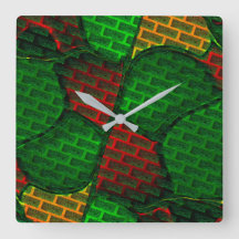 Abstrakte Bildmontage mit rot, grün, gelb