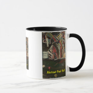 abstrakte Billardhalle Tasse