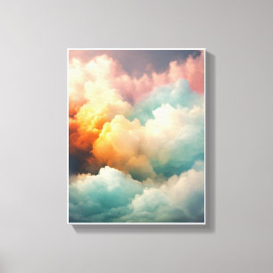 Abstrakte Billardwolken Canvas drucken Leinwanddruck