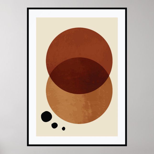 Abstrakte Bio Form Poster (Vorne)