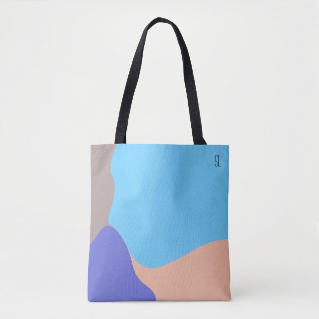 Abstrakte Bio Formen Personalisiert Tasche (Vorderseite)