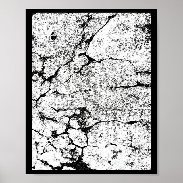 Abstrakte Bio Fotografie mit Cracking-Effekten Poster (Vorne)