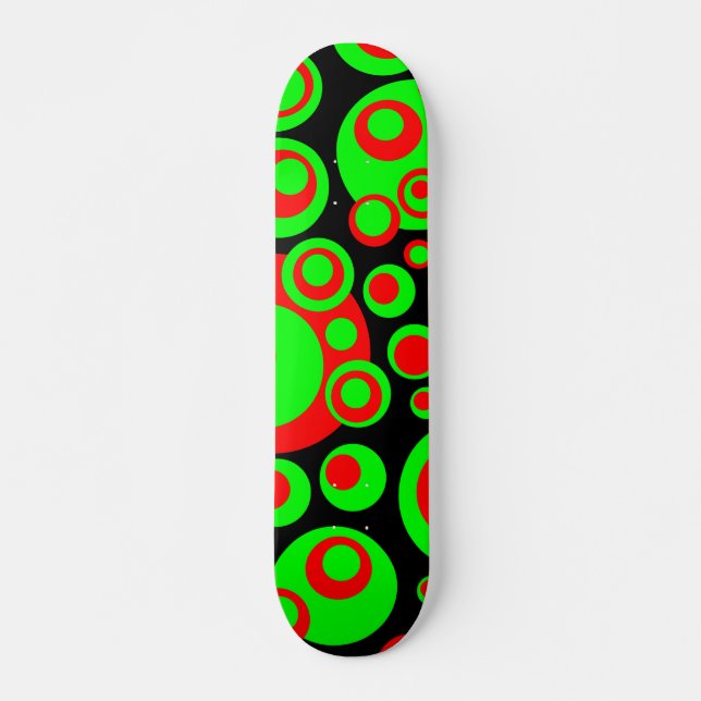 Abstrakte Blasen 04 Skateboard (Vorne)