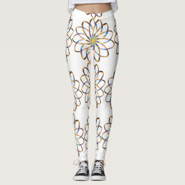 abstrakte blasse Blume Leggings