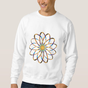 abstrakte blasse Blume Sweatshirt
