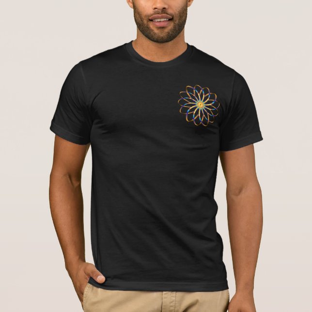 abstrakte blasse Blume T-Shirt (Vorderseite)